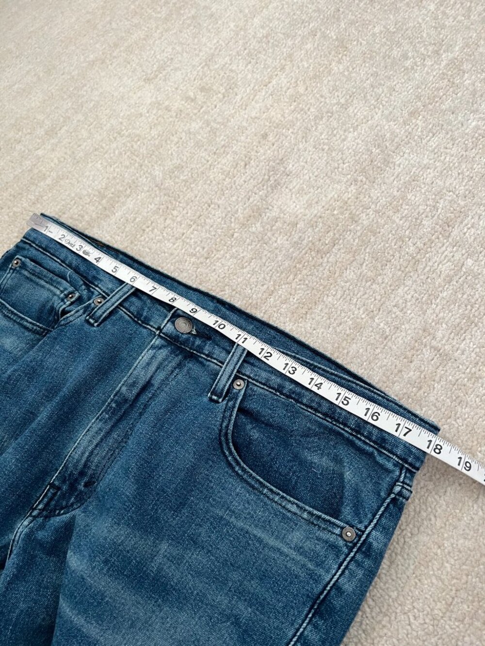 Levi’s 514 Straight Fit Blue Jeans 34 - Picture 7 of 10